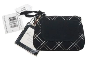 BOLSO DE MONEDA PEQUEÑA VERA BRADLEY para mujer negro colección espectador nuevo con etiquetas - Imagen 1 de 3