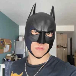 Nuova maschera completa Batman maschera lattice adulto il cavaliere oscuro sorge cosplay oggetti di scena - Foto 1 di 24