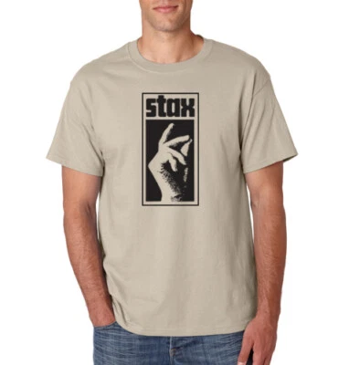 STAX Records Snapping Fingers T-Shirt Music Label Retro Vintage Music Tee - Image 1 of 2