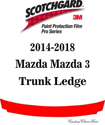 Película de protección de pintura 3M Scotchgard serie Pro 2015 2016 2017 2018 Mazda Mazda 3 Foto 1 de 3