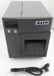 SATO CL408e Barcode Label Printer with Power Cable (A) for Parts or Repair