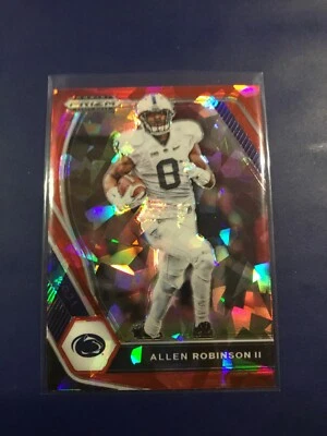 2021 Prizm Draft Picks # 41 ALLEN ROBINSON Chicago Bears Red Cracked Ice MINT  - Image 1 of 2