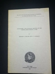 Geographic And Geologic Sketch Of The Capitol Reef Region Of Utah 1939 Minerals - Picture 1 of 4
