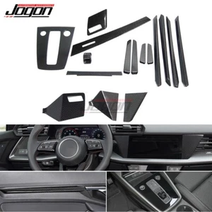 Cubierta interior de la puerta del tablero de la consola de carbono para Audi A3 8Y S3 RS3 2020 21-2024 - Imagen 1 de 12