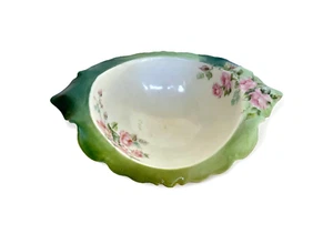 Antique WG & Co Hand Painted Pink Roses Footed China Bowl, Limoges France - Picture 1 of 15
