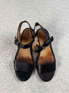 Madewell Womens Leather Low-Heeled Strappy True Black Erin Lugsole Sandal 7.5 - Picture 1 of 8
