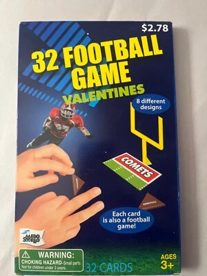 Tarjetas de intercambio de San Valentín (caja de 32) juego de fútbol San Valentín Foto 1 de 2