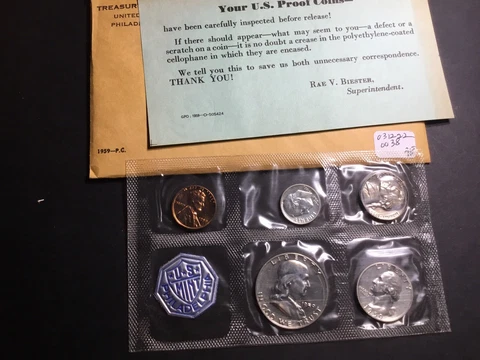 1959 US Mint Proof Gem Set Flat Pack-OGP-Very Rare-031222-0038 Cover