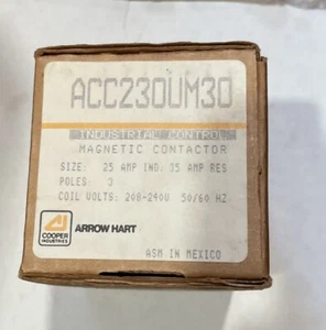 INDUSTRIAL CONTROL ACC230UM30 MAGNETIC CONTACTOR COIL 208-240V 50/60HZ New - Picture 1 of 2