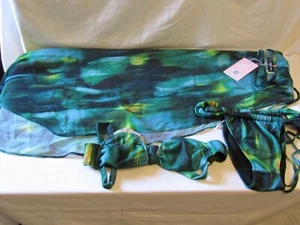 GONNA SARONG DA SPIAGGIA STAMPATA VERDE ELLIE NUOVA TAGLIA 6. - Foto 1 di 5