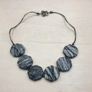 Picasso jasper necklace collar artisan boho festival statement style - Picture 1 of 5