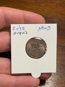 Monnaie France 2 Centimes Dupuis 1909 (10-21) - Imagen 1 de 3