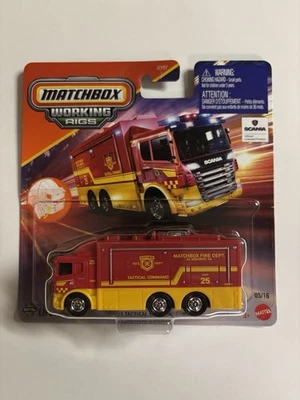 Matchbox - 2025 Working Rigs ~ Scania Tactical Command Center ~ Fire Rescue - Image 1 of 2