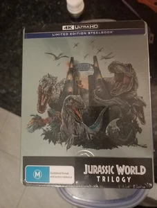 JURASSIC WORLD TRILOGY Limited Edition Steelbook NEW SEALED 4K UHD - Picture 1 of 2