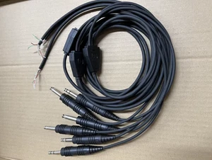 1pc David Clark H10-13.4 Aviation Headset Cable GA Dual Plug Cable Black - Picture 1 of 4