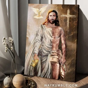 Jesus painting, The return of Jesus - Jesus Portrait Canvas Prints, Wall Art_... - Picture 1 of 11