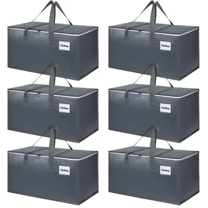 Moving Bags with Zipper - Extra Large Space Saving Totes for Storage, Heavy-D... - Picture 1 of 7