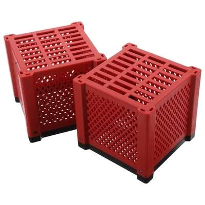  2pcs Fish Tank Filtration Box: Aquarium Filter Material Cube - Empty Plastic - Image 1 of 4