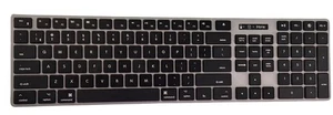 iHome Full-sized Black Bluetooth Keyboard Mac PC Compatible Wireless - Picture 1 of 7