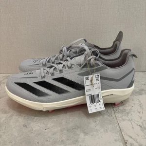 Adidas Mens 13 Adizero Electric+ TPU Baseball Cleats Light Grey Black ID0942 - Picture 1 of 9