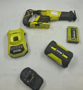 Lot of 5 Ryobi Power Tools - Reciprocating Saw, Batteries, Charger - For Parts - Picture 1 of 22