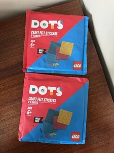 LEGO DOTS Craft Felt Stickers – 4 Sheets x2 Store Promo Exclusive – New & Sealed - Picture 1 of 3