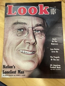 Look Magazine December 6 1938 Jean Harlow Joan Crawford FDR - Picture 1 of 13