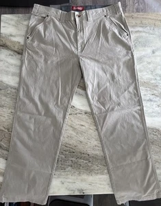 Coleman Canvas Stretch Utility Work Pants Tear Resistant 38x32 Oat Khaki Tan - Picture 1 of 5