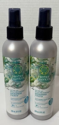 2 New Herbal Essences SET ME UP Hold Me Softly HAIRSPRAY FIXATIF Medium Hold - Image 1 of 4