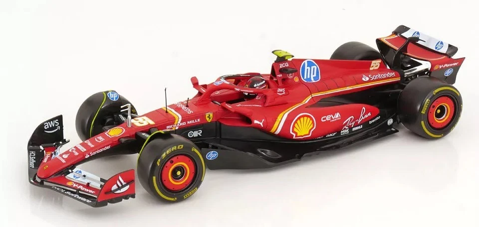 BURAGO 1816815S F1 FERRARI SF 24 - SAINZ -IMOLA LIVERY SCALA 1/18