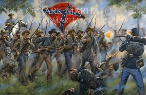 Mark Maritato Signed Civil War Canvas Art Print Proctor's Creek Virginia 36x24 - Picture 1 of 1