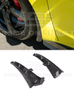 Front Splash Mud Flap For 22-Up Corvette C8 Extended Style CARBON FLASH METALLIC - Picture 1 of 22