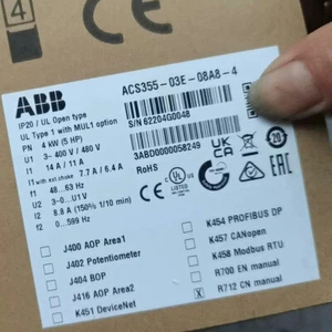 ACS355-03E-08A8-4 Brand New ABB Frequency Converter Fast Shipping 1pcs - Picture 1 of 6