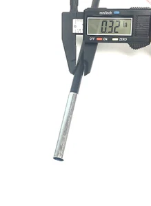 CUT TO LENGTH Fiberglass Tent Pole Replacement 5/16" x 17" (max) w Metal End - Picture 1 of 4