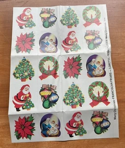 Belén de Navidad Tarjeta de Regalo Sellos Estampillas De Colección Santa Nueva Hoja Árbol Corona - Imagen 1 de 1