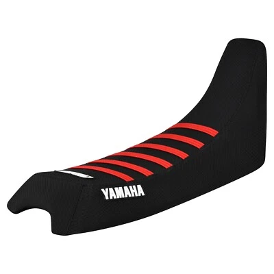 Cubierta de asiento con pinza Yamaha Big Wheel 200 1985-1988 TODO NEGRO/ROJO COSTILLAS #397 LOGOTIPO Foto 1 de 4