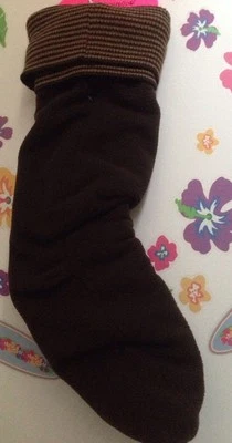 Betsey Johnson Acogedor 💋Forros para Botas-CHAUSSETTES-Altura de Rodilla-Calentadores de Piernas-M/L-Marrón Foto 1 de 4