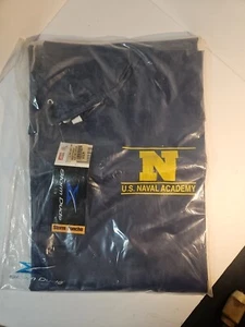 Naval Academy Blue Rain Poncho with Hoodie Storm Duds One Size Fit All New - Picture 1 of 11