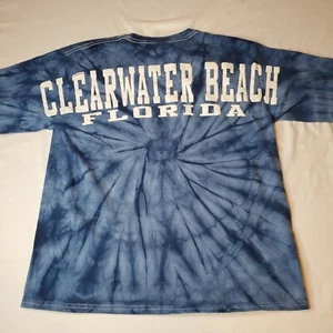Clearwater Beach Tie Dye Shirt Large Longsleeve Spirit Jersey 20Wx26L READ - Picture 1 of 21