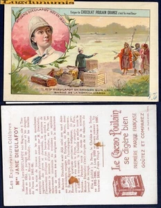 Chromo Jane DIeulafoy Cacao Poulain Les Explorateurs Célèbres - Picture 1 of 1