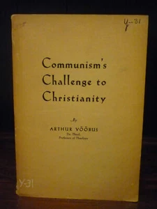 Arthur Voobus / Communism's Challenge to Christianity 1950 - Foto 1 di 5