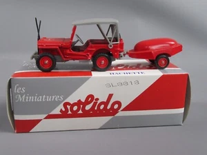 A825 Solido France Jeep Willys Sdi Firefighters Moto Pump Guinard 1:43 +Box - Picture 1 of 14