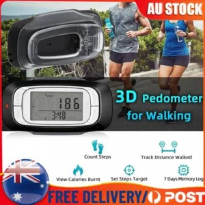 3D Sensor LCD Pedometer Step Walking Distance Calorie Counter with Clip Strap AU - Picture 1 of 11