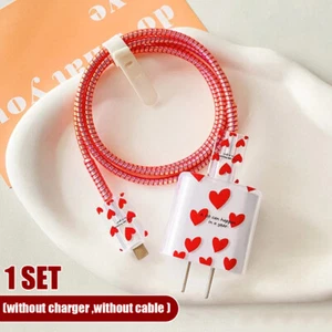 For iPhone 18w/20w Charger Protective Case Head Data Cable Protector Cover Shell - Picture 1 of 20