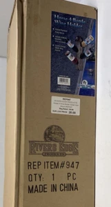 Rivers Edge Horse 4-Bottle Wine Holder Wall Mount - NIB - Picture 1 of 2