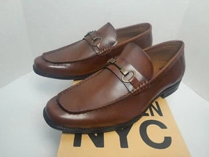 Madden NYC Herren Gunner Cognac Kunstleder Halbschuhe Schuhe 11,5 Mittel 664190554 - Bild 1 von 11