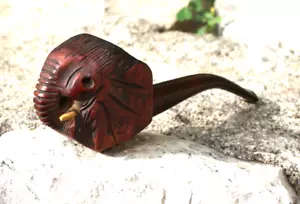 ancienne pipe un éléphant ( bruyère garantie thao ) - Foto 1 di 4