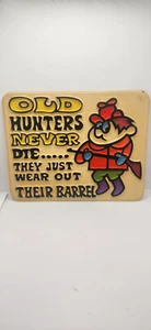 Vintage Novelty Plastic Wall Signs 70's - Picture 1 of 1