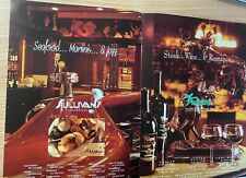 Sullivan's Del Frisco's Restaurants 3 pg. Print Ad Advertisement Set: Statues
