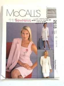 McCall's 2618 Misses Kleid und gefütterte Jacke Größe C (10 - 12 - 14) - Bild 1 von 3